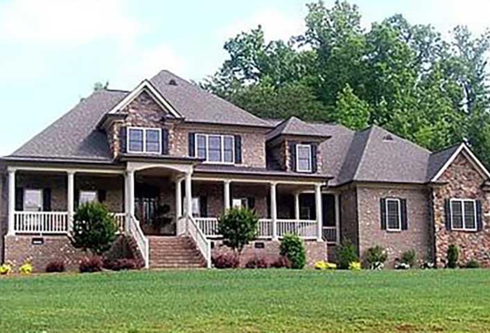 Custom-Built House with Front Porch